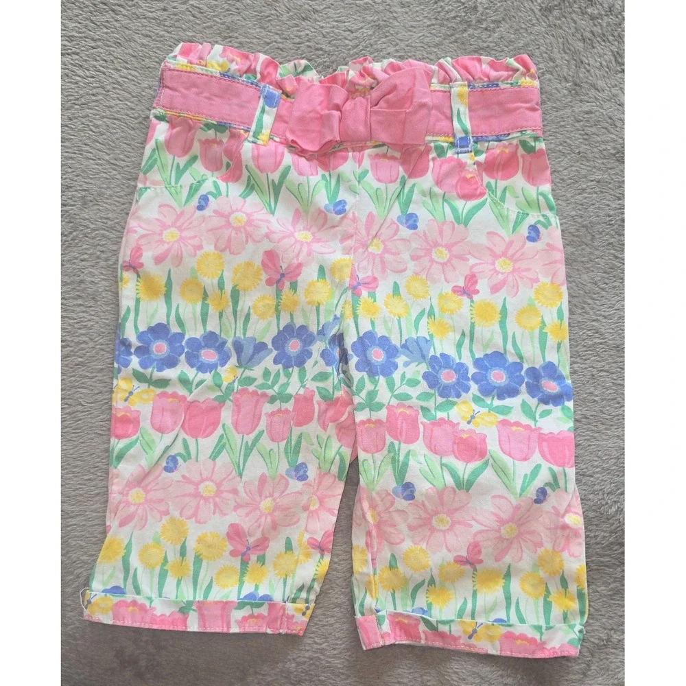 Carter's Gymboree Baby Girl 18M 3pc Set Bodysuit Floral Pants Owl Bib Pink White